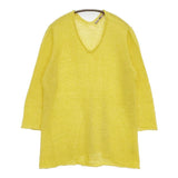 45R/45rpm リネンニットVネックセーター 定価28600円 ニット イエロー レディース フォーティーファイブアールピーエム【中古】5-1016M∞