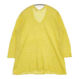 45R/45rpm リネンニットVネックセーター 定価28600円 ニット イエロー レディース フォーティーファイブアールピーエム【中古】5-1016M∞