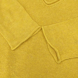 45R/45rpm リネンニットVネックセーター 定価28600円 ニット イエロー レディース フォーティーファイブアールピーエム【中古】5-1016M∞