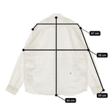 45R/45rpm ジンバネルの908オーシャンスタンドシャツ 定価31900円 長袖シャツ ホワイト レディース フォーティーファイブアールピーエム【中古】5-1109M∞