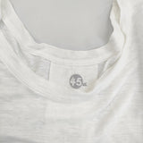 45R/45rpm リネン サイズ3 半袖Ｔシャツ カットソー ホワイト レディース フォーティーファイブアールピーエム【中古】5-0708S♪