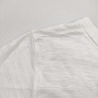 45R/45rpm リネン サイズ3 半袖Ｔシャツ カットソー ホワイト レディース フォーティーファイブアールピーエム【中古】5-0708S♪