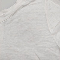 45R/45rpm リネン サイズ3 半袖Ｔシャツ カットソー ホワイト レディース フォーティーファイブアールピーエム【中古】5-0708S♪