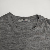 45R/45rpm ウール天竺クルーネックTシャツ ニット 定価25300円 ニット グレー レディース フォーティーファイブアールピーエム【中古】5-1005T∞