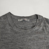 45R/45rpm ウール天竺クルーネックTシャツ ニット 定価25300円 ニット グレー レディース フォーティーファイブアールピーエム【中古】5-1005T∞