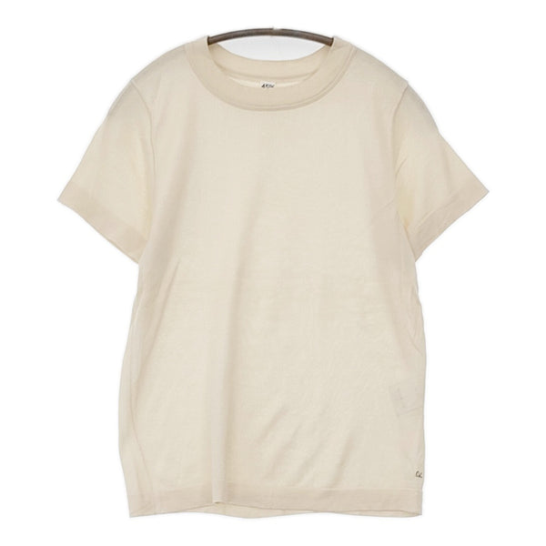 45R/45rpm シルク ニットソーTシャツ サイズ3 ニット キナリ レディース フォーティーファイブアールピーエム【中古】5-0708S♪