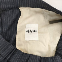 45R/45rpm ウールストレッチのイージースラックス 定価29700円 ストライプ パンツ ネイビー レディース フォーティーファイブアールピーエム【中古】5-1005T∞