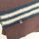 45R/45rpm ライン ストール マフラー ボルドー ネイビー レディース フォーティーファイブアールピーエム【中古】5-1128T◎