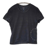 45R/45rpm インディゴ コットン100% アリプリント サイズ2 半袖Tシャツ ネイビー レディース フォーティーファイブアールピーエム【中古】5-0708S♪