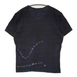 45R/45rpm インディゴ コットン100% アリプリント サイズ2 半袖Tシャツ ネイビー レディース フォーティーファイブアールピーエム【中古】5-0708S♪