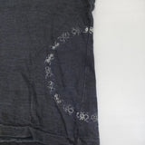 45R/45rpm インディゴ コットン100% アリプリント サイズ2 半袖Tシャツ ネイビー レディース フォーティーファイブアールピーエム【中古】5-0708S♪
