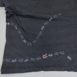 45R/45rpm インディゴ コットン100% アリプリント サイズ2 半袖Tシャツ ネイビー レディース フォーティーファイブアールピーエム【中古】5-0708S♪