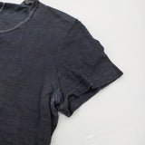 45R/45rpm インディゴ コットン100% アリプリント サイズ2 半袖Tシャツ ネイビー レディース フォーティーファイブアールピーエム【中古】5-0708S♪