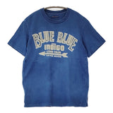 BLUE BLUE ロゴ サイズ1 インディゴ 半袖Ｔシャツ カットソー ブルー レディース ブルーブルー【中古】5-0708S♪