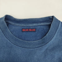 BLUE BLUE ロゴ サイズ1 インディゴ 半袖Ｔシャツ カットソー ブルー レディース ブルーブルー【中古】5-0708S♪
