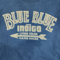 BLUE BLUE ロゴ サイズ1 インディゴ 半袖Ｔシャツ カットソー ブルー レディース ブルーブルー【中古】5-0708S♪