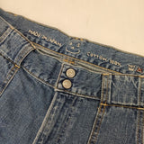 45R/45rpm ライ麦デニムのブッシュパンツ（インディゴ 淡）34サイズ 定価41800円 デニムパンツ ブルー レディース フォーティーファイブアールピーエム【中古】5-1006G∞