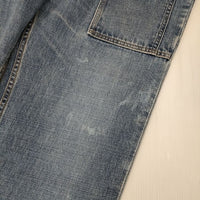 45R/45rpm ライ麦デニムのブッシュパンツ（インディゴ 淡）34サイズ 定価41800円 デニムパンツ ブルー レディース フォーティーファイブアールピーエム【中古】5-1006G∞