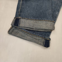 45R/45rpm ライ麦デニムのブッシュパンツ（インディゴ 淡）34サイズ 定価41800円 デニムパンツ ブルー レディース フォーティーファイブアールピーエム【中古】5-1006G∞