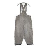 45R/45rpm おこめサテンの908オンザビーチオーバーオール（ヒッコリー 淡） 定価59400円 40.5 オーバーオール ネイビー レディース フォーティーファイブアールピーエム【中古】5-1113M∞