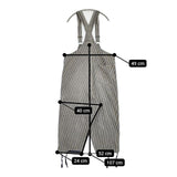 45R/45rpm おこめサテンの908オンザビーチオーバーオール（ヒッコリー 淡） 定価59400円 40.5 オーバーオール ネイビー レディース フォーティーファイブアールピーエム【中古】5-1113M∞