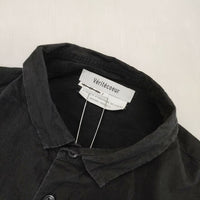 veritecoeur ロングシャツ 定価24200円 ST-106 コットン ワンピース ブラック レディース ヴェリテクール【中古】5-1006M∞