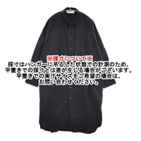 veritecoeur ロングシャツ 定価24200円 ST-106 コットン ワンピース ブラック レディース ヴェリテクール【中古】5-1006M∞