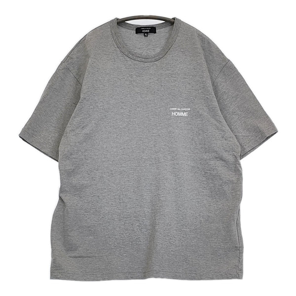 COMME des GARCONS HOMME 綿天竺 製品プリント S/S HO-T101 半袖Ｔシャツ カットソー AD2024 グレー メンズ コムデギャルソンオム【中古】5-0713S♪
