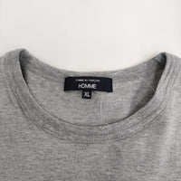 COMME des GARCONS HOMME 綿天竺 製品プリント S/S HO-T101 半袖Ｔシャツ カットソー AD2024 グレー メンズ コムデギャルソンオム【中古】5-0713S♪