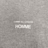 COMME des GARCONS HOMME 綿天竺 製品プリント S/S HO-T101 半袖Ｔシャツ カットソー AD2024 グレー メンズ コムデギャルソンオム【中古】5-0713S♪