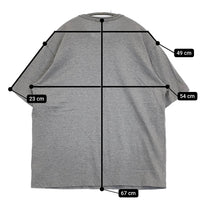 COMME des GARCONS HOMME 綿天竺 製品プリント S/S HO-T101 半袖Ｔシャツ カットソー AD2024 グレー メンズ コムデギャルソンオム【中古】5-0713S♪