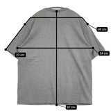 COMME des GARCONS HOMME 綿天竺 製品プリント S/S HO-T101 半袖Ｔシャツ カットソー AD2024 グレー メンズ コムデギャルソンオム【中古】5-0713S♪
