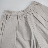 mizuiro-ind ワイド コーデュロイ コットン パンツ ライトベージュ レディース ミズイロインド【中古】5-1030T∞