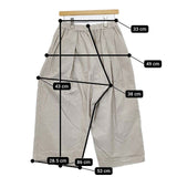 mizuiro-ind ワイド コーデュロイ コットン パンツ ライトベージュ レディース ミズイロインド【中古】5-1030T∞