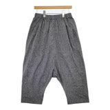 mizuiro-ind リネン混 サルエルパンツ グレー レディース ミズイロインド【中古】5-0804M∞