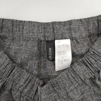 mizuiro-ind リネン混 サルエルパンツ グレー レディース ミズイロインド【中古】5-0804M∞
