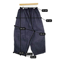 Ordinary fits BALL PANTS インディゴ コットン サイズ00 デニムパンツ ネイビー レディース オーディナリーフィッツ【中古】5-1004G∞
