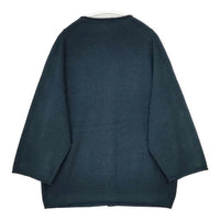 prit モックネック 前後2WAY ウールニット カーディガン ダークグリーン レディース プリット【中古】5-1005T∞
