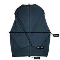 prit モックネック 前後2WAY ウールニット カーディガン ダークグリーン レディース プリット【中古】5-1005T∞