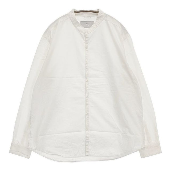 MUYA バンドカラー コットン ブラウス シャツ ホワイト レディース ムヤ【中古】5-1109M∞
