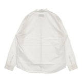 MUYA バンドカラー コットン ブラウス シャツ ホワイト レディース ムヤ【中古】5-1109M∞