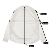 MUYA バンドカラー コットン ブラウス シャツ ホワイト レディース ムヤ【中古】5-1109M∞