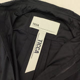 TICCA スクエアスリットチュニックシャツ 定価31900円 コットン ワンピース ネイビー レディース ティッカ【中古】5-1201M∞