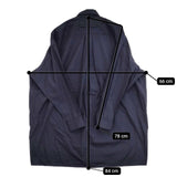 TICCA スクエアスリットチュニックシャツ 定価31900円 コットン ワンピース ネイビー レディース ティッカ【中古】5-1201M∞