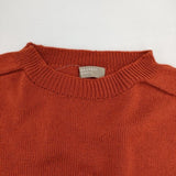 MARGARET HOWELL 578-0263611 WOOL COTTON JUMPER セーター ニット オレンジ レディース マーガレットハウエル【中古】5-1005T∞