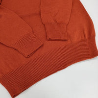 MARGARET HOWELL 578-0263611 WOOL COTTON JUMPER セーター ニット オレンジ レディース マーガレットハウエル【中古】5-1005T∞