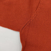 MARGARET HOWELL 578-0263611 WOOL COTTON JUMPER セーター ニット オレンジ レディース マーガレットハウエル【中古】5-1005T∞