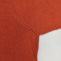 MARGARET HOWELL 578-0263611 WOOL COTTON JUMPER セーター ニット オレンジ レディース マーガレットハウエル【中古】5-1005T∞