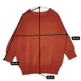 MARGARET HOWELL 578-0263611 WOOL COTTON JUMPER セーター ニット オレンジ レディース マーガレットハウエル【中古】5-1005T∞