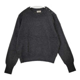 MARGARET HOWELL 578-9263014 エポレットボタンカシミア セーター ニット チャコールグレー レディース マーガレットハウエル【中古】5-1005T∞